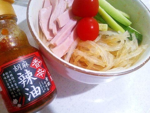 【糖質制限】糸寒天でなんちゃって冷麺（サラダ麺）